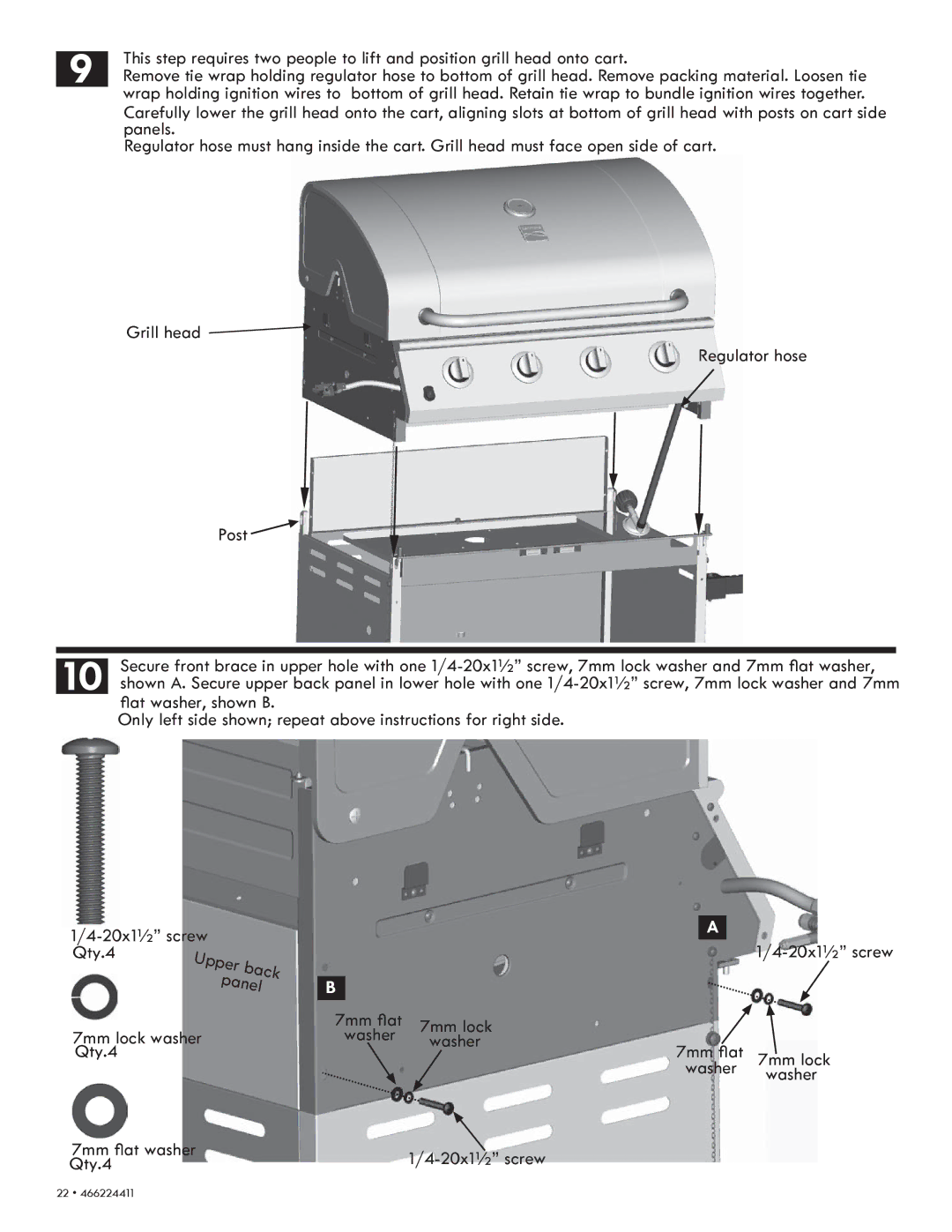 Kenmore 90113 manual Qty.4, 7mm lock 