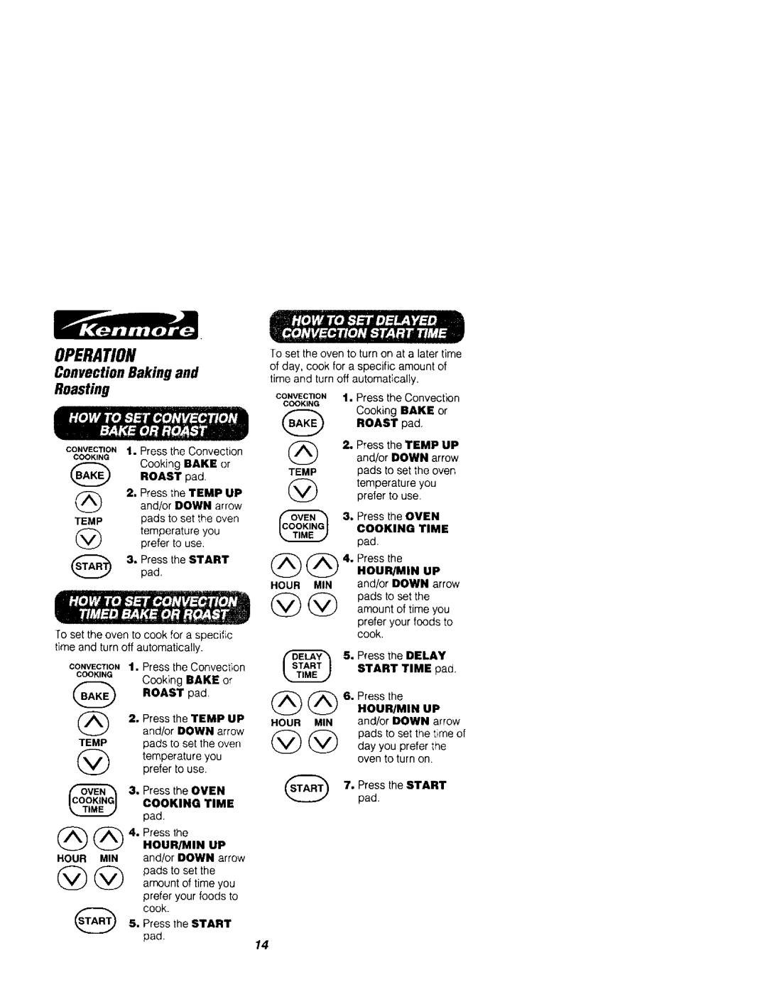 Kenmore 911.41789, 911.41785 owner manual ConvectionBakingand Roasting 