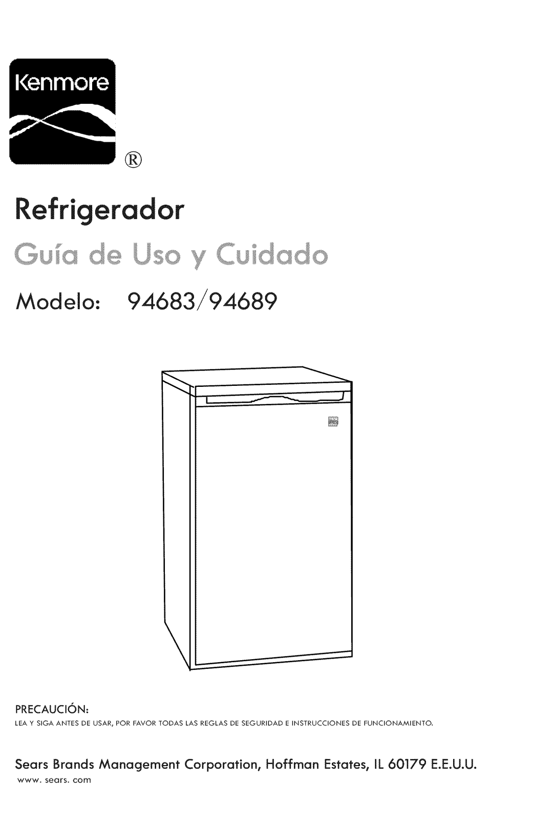 Kenmore manual Refrigerador, Modelo 94683/94689 