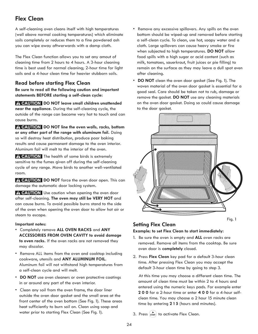 Kenmore 970-5984 manual Read before starting Flex Clean, Selling Flex Clean, Leave Small Children Unattended 