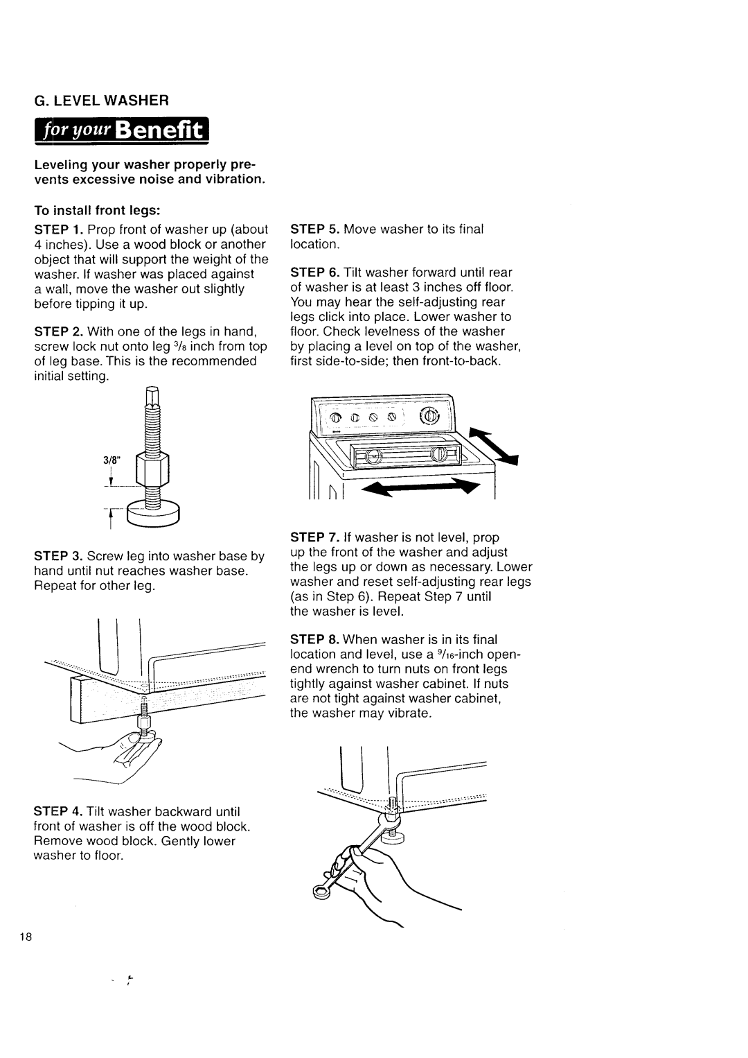 Kenmore Automatic Washers owner manual Hi --%1, Level Washer 