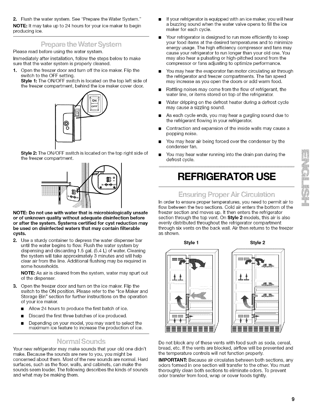 Kenmore 10656702500, Elite, 10656719500, 10656713500, 10656716500, 10656714500 manual Refrigerator USE, Thefreezercompartment 