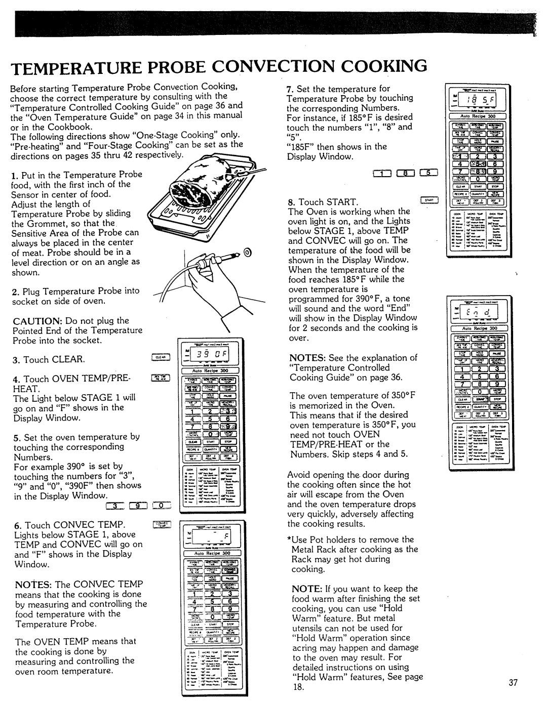 Kenmore Microwave Oven manual NC3IZ3 CI3123, CI2 