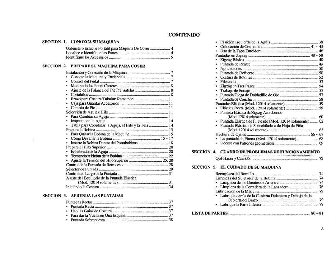 Kenmore Sewing Machine manual Cortahilos 