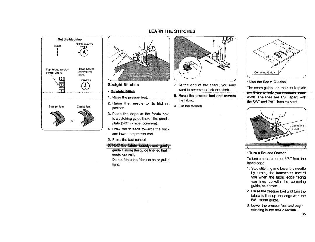 Kenmore Sewing Machine manual StraightStitch 