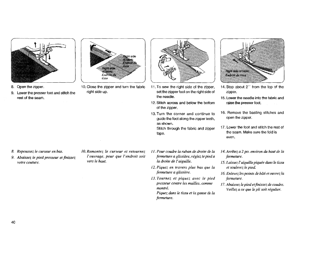 Kenmore Sewing Machine manual Tissu 