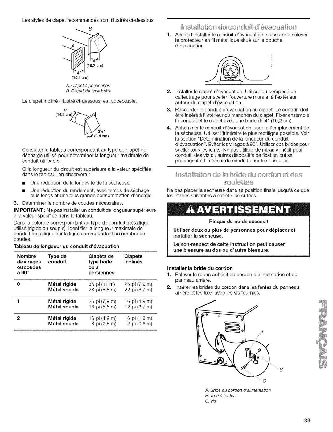 Kenmore w10034900 manual De a sde d C£......f e des 