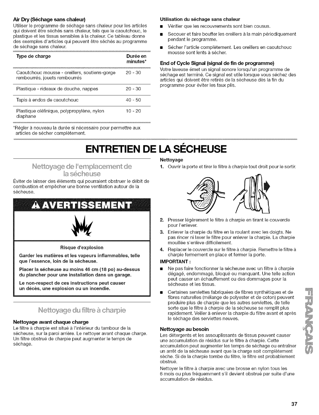 Kenmore w10034900 manual Entr IEN DE LA SI Cheuse 