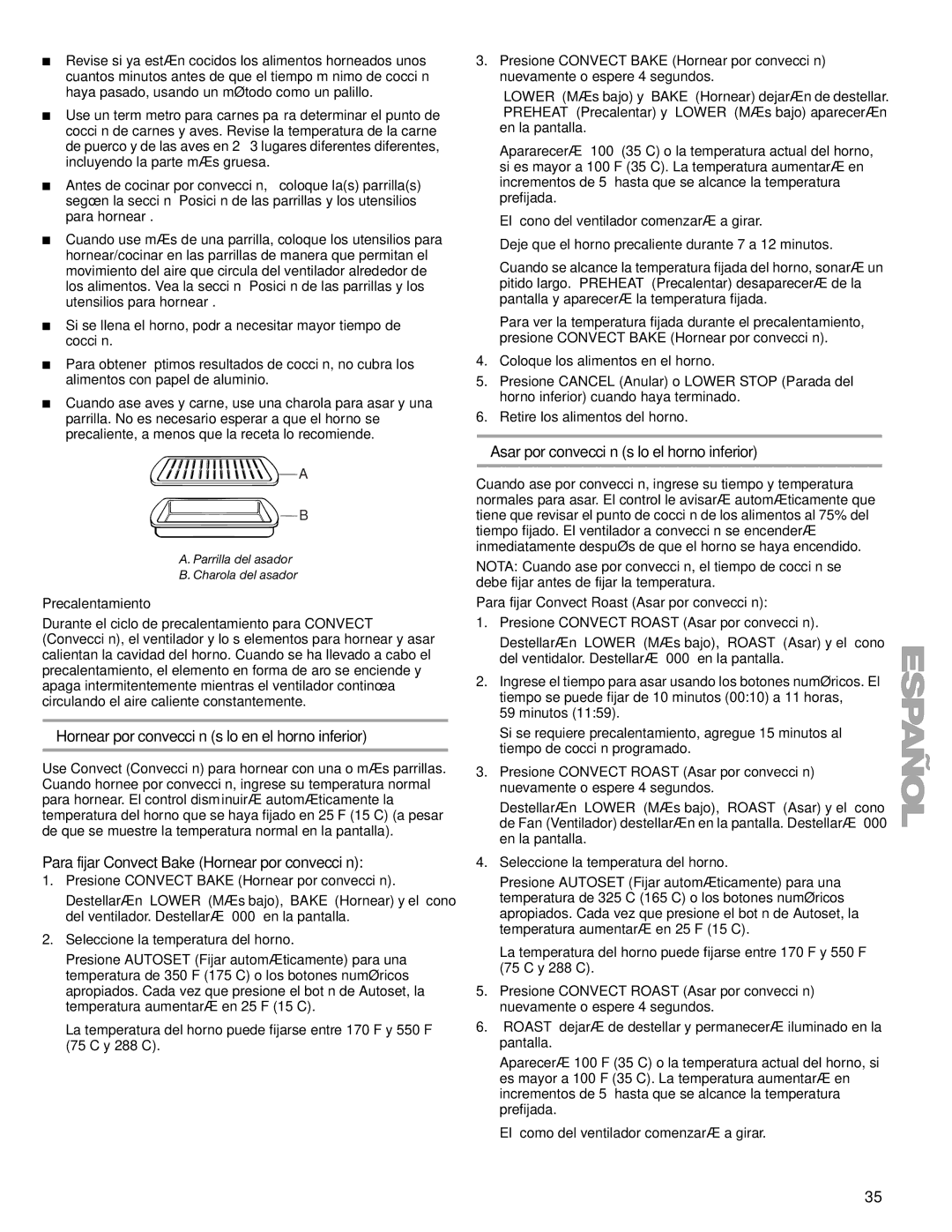 Kenmore 66578002700 manual Hornear por convección sólo en el horno inferior, Para fijar Convect Bake Hornear por convección 