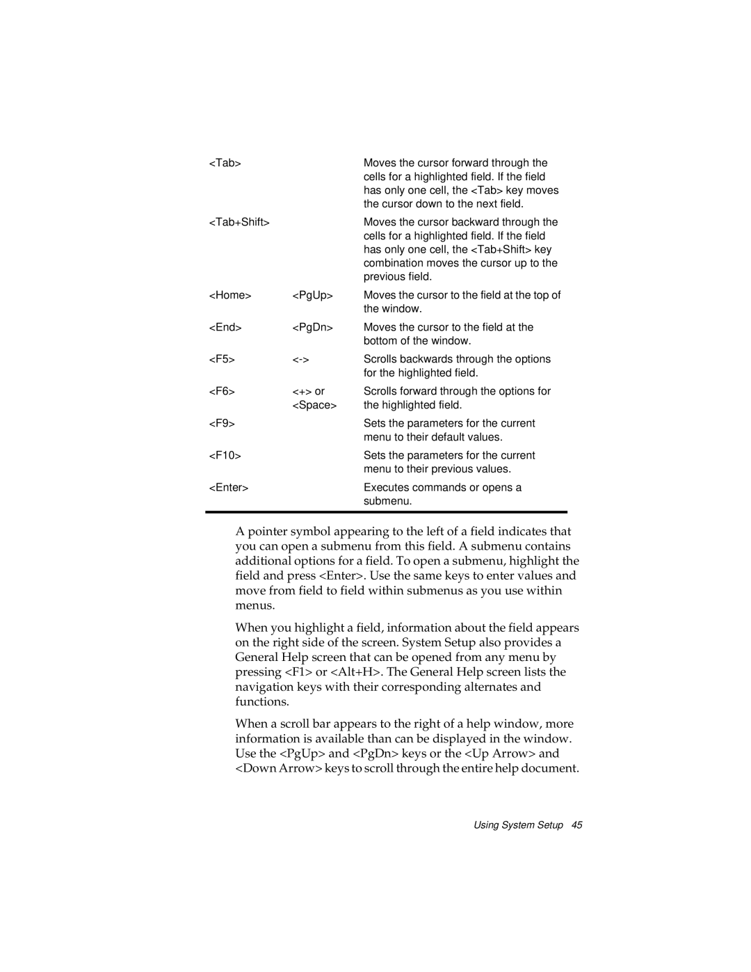 Kensington M Series manual Using System Setup 