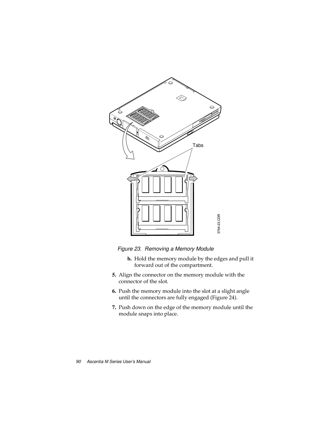 Kensington M Series manual Removing a Memory Module 