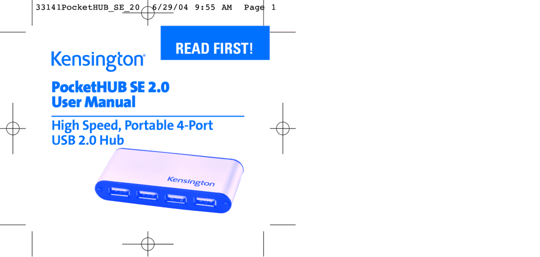 Kensington SE 2.0 user manual PocketHUB SE 