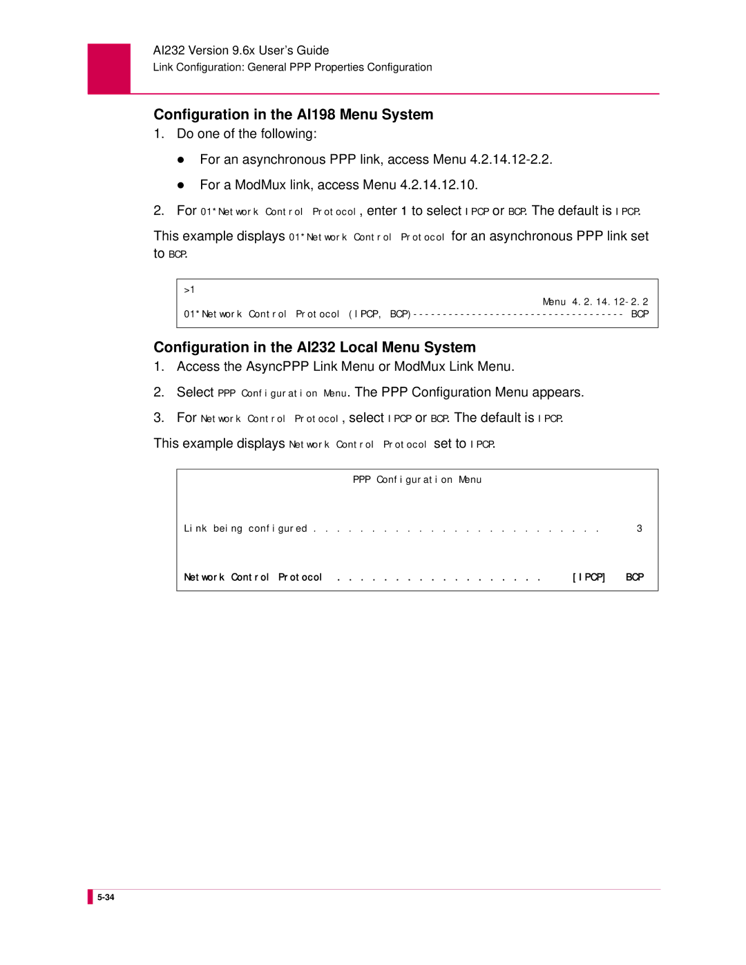 Kentrox AI232 manual Ipcp 