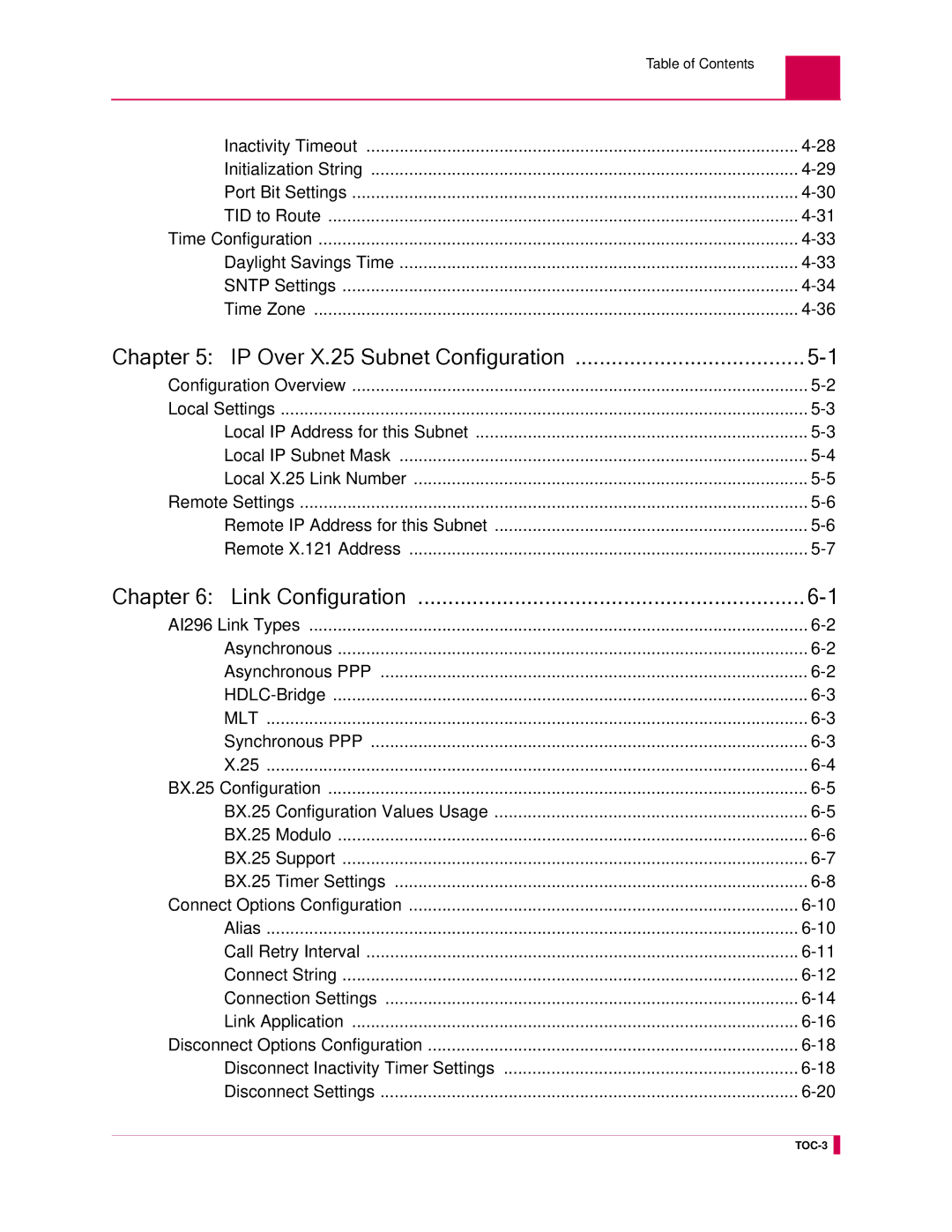 Kentrox manual IP Over X.25 Subnet Configuration, AI296 Link Types Asynchronous Asynchronous PPP HDLC-Bridge 