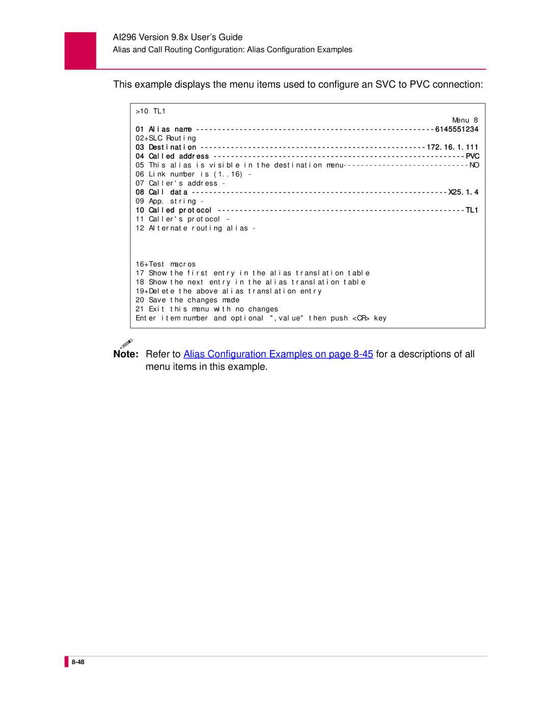 Kentrox AI296 manual Pvc 