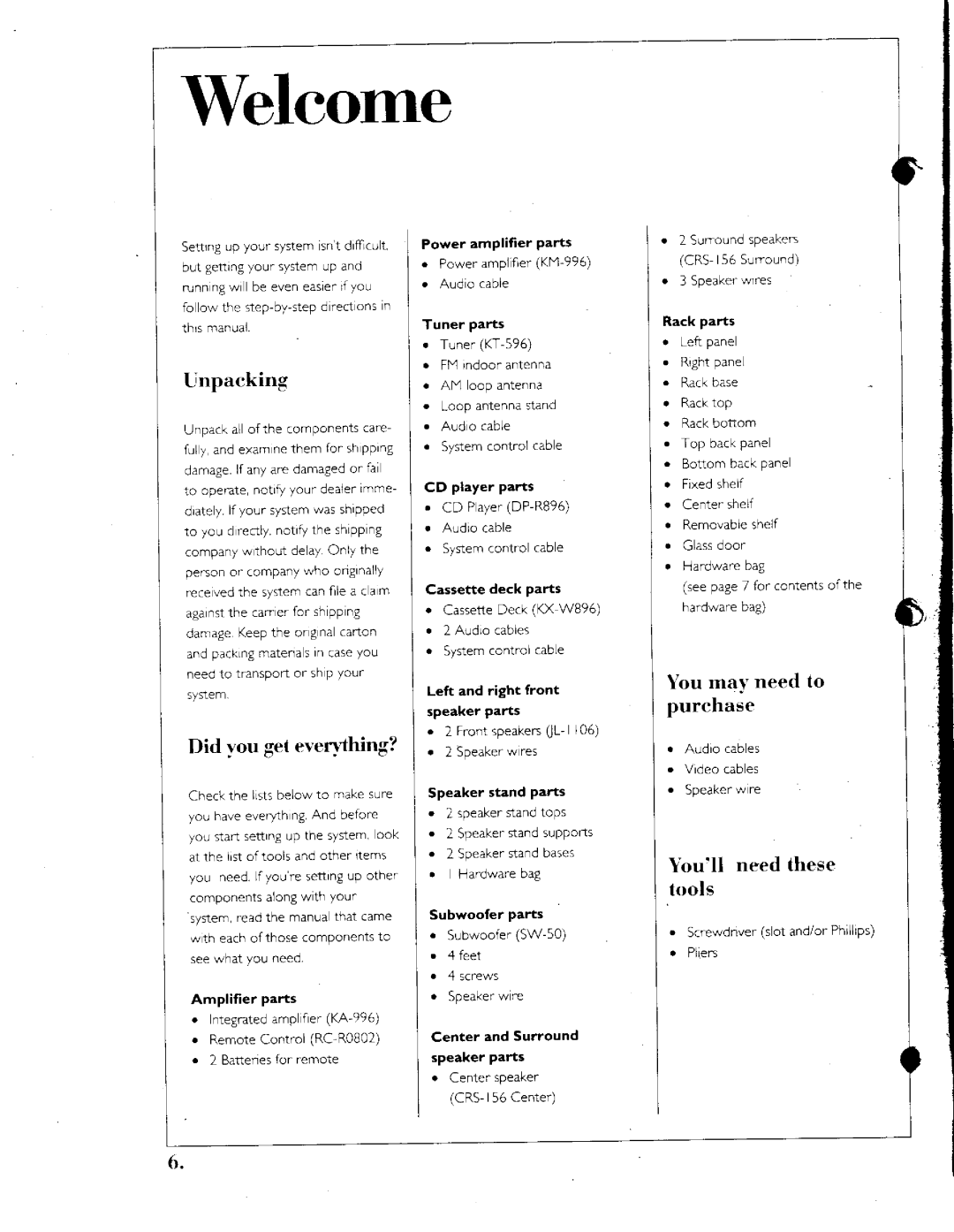 Kenwood 1050 AV manual 