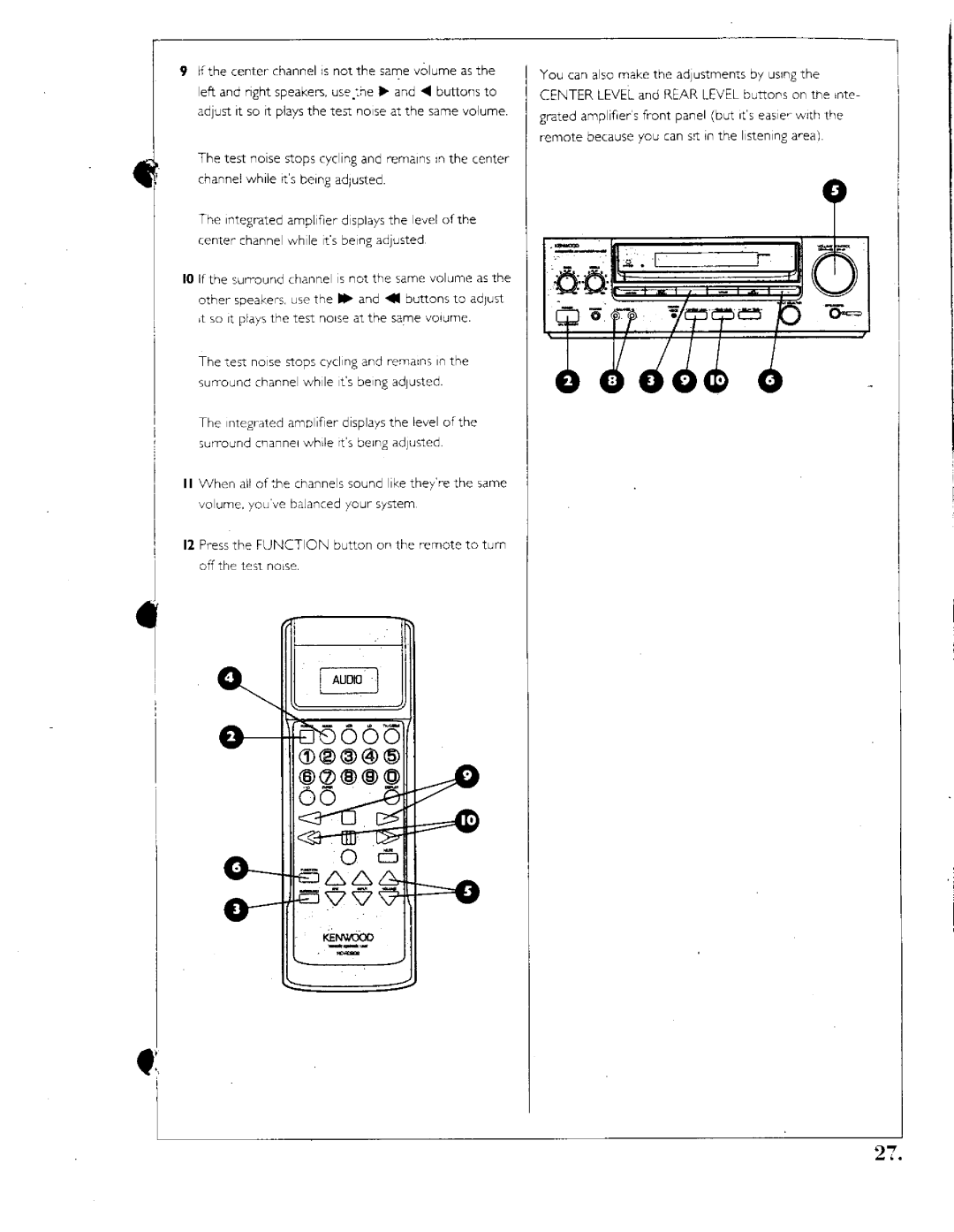 Kenwood 1050 AV manual 