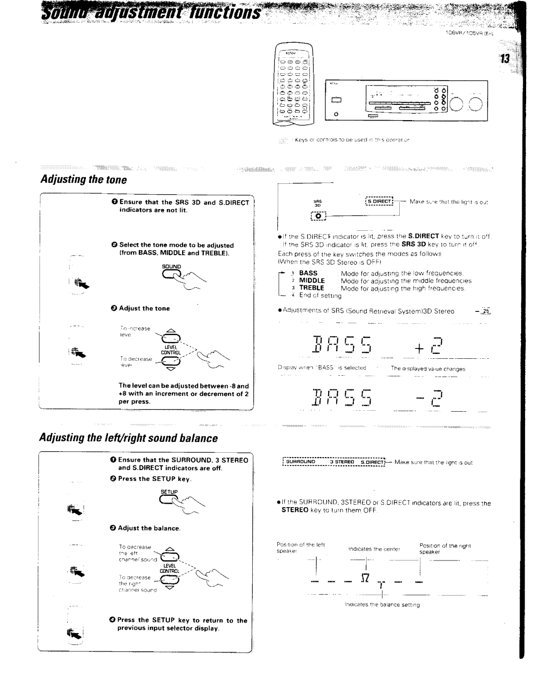 Kenwood 106VR, 105VR manual 