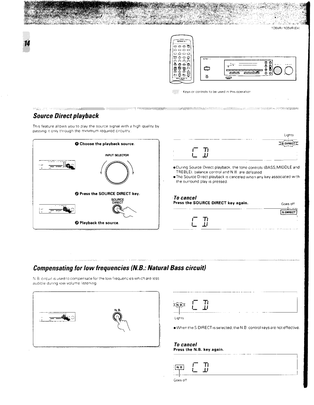 Kenwood 105VR, 106VR manual 