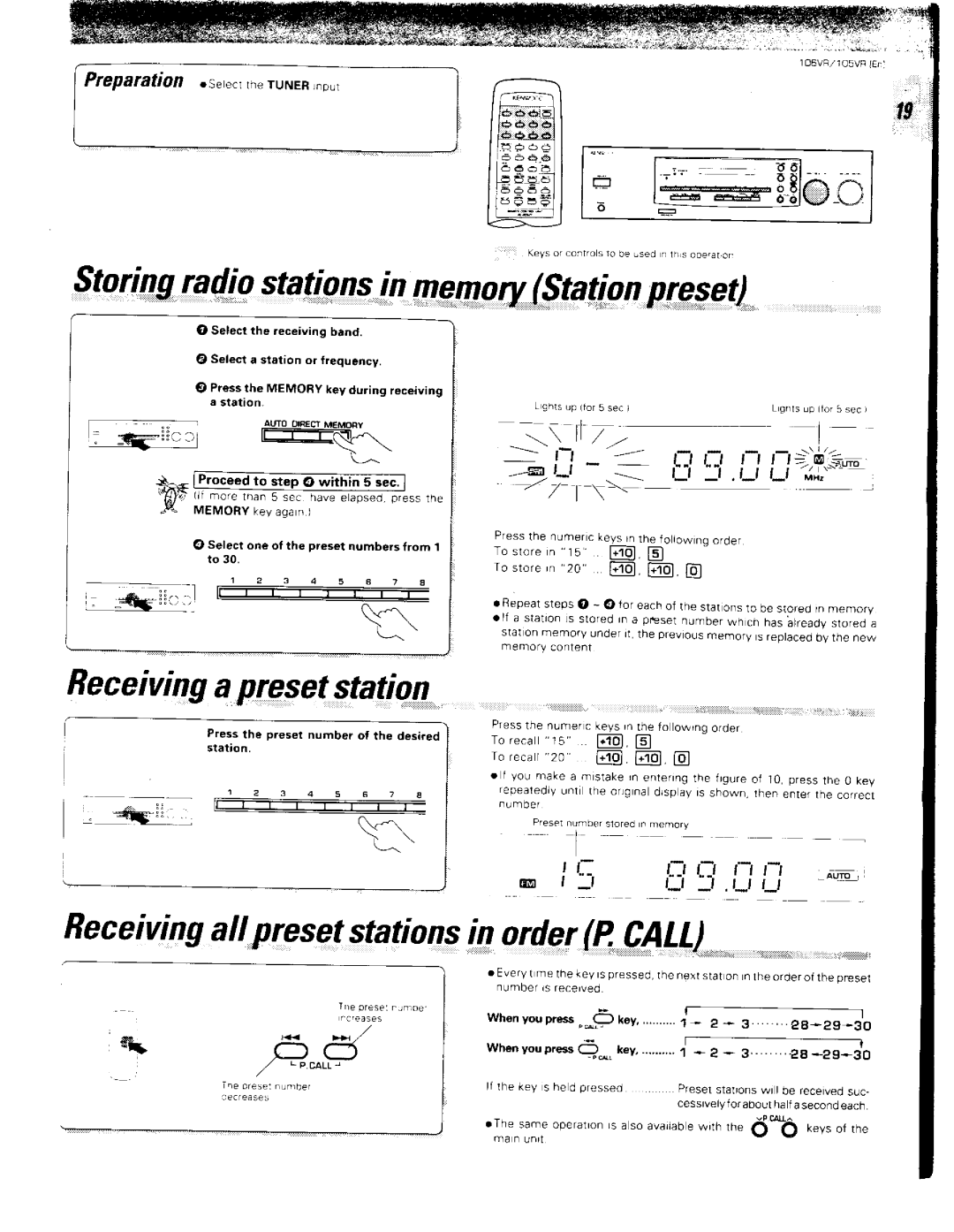 Kenwood 106VR, 105VR manual 