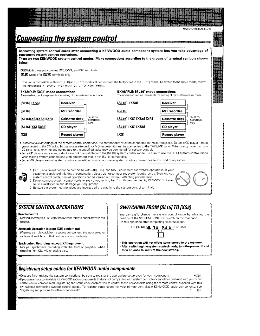 Kenwood 1070VR manual 