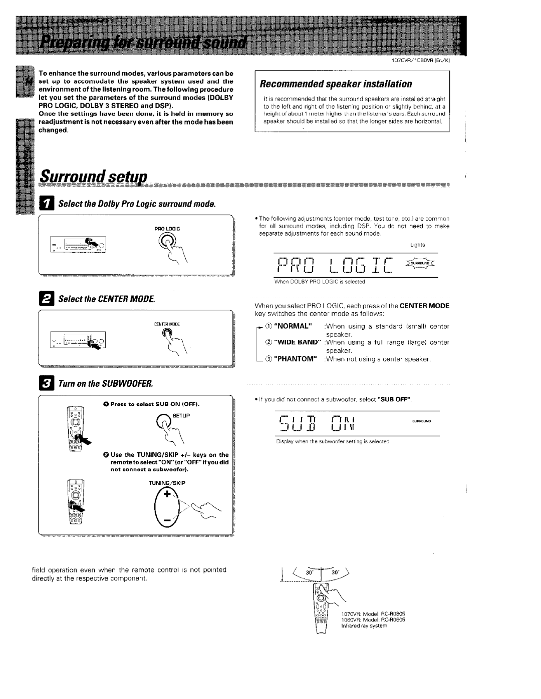 Kenwood 1070VR manual 