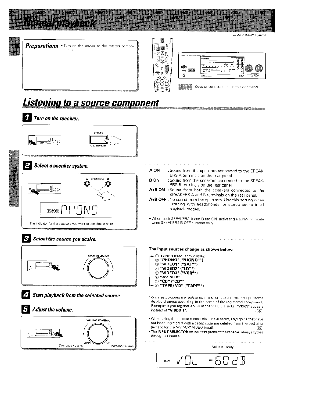 Kenwood 1070VR manual 