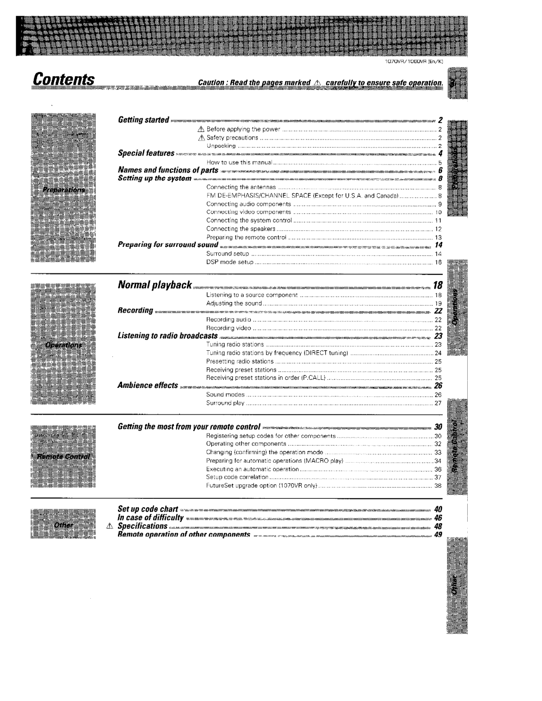 Kenwood 1070VR manual 