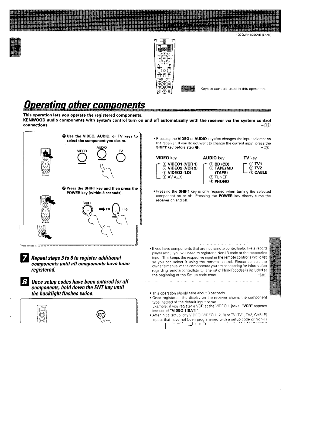 Kenwood 1070VR manual 