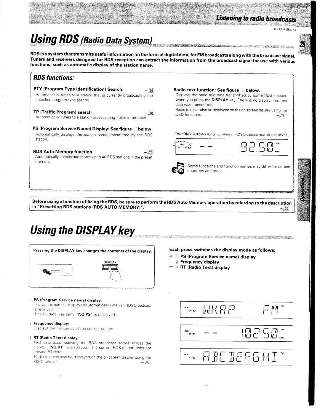 Kenwood 1080VR manual 