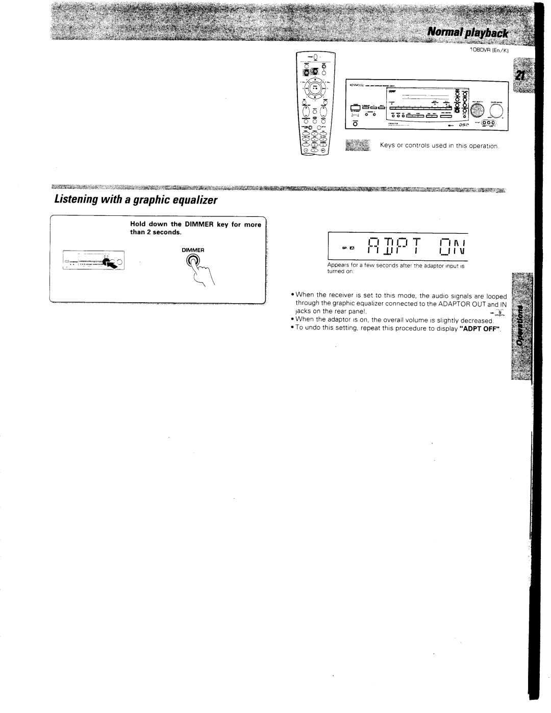 Kenwood 1080VR manual 