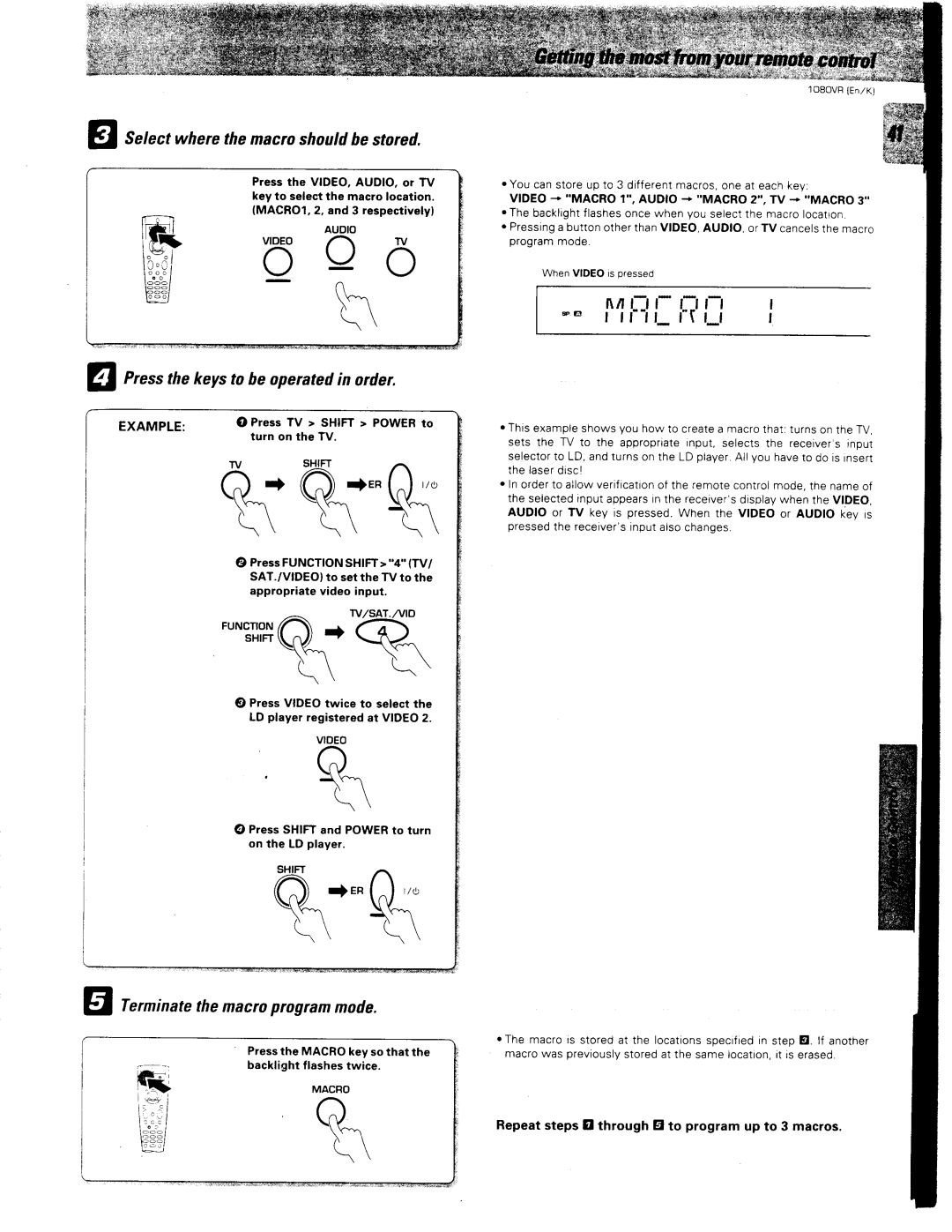 Kenwood 1080VR manual 