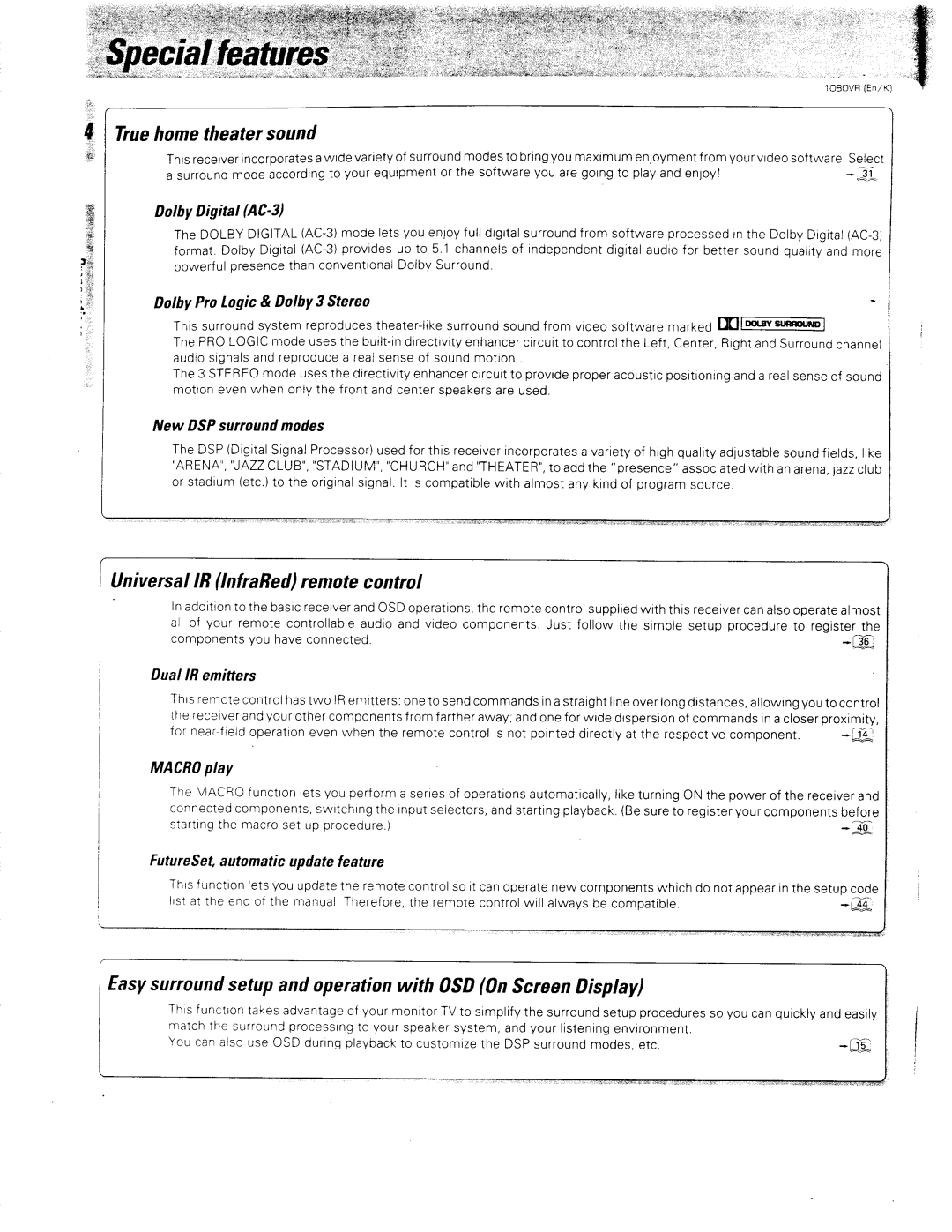 Kenwood 1080VR manual 