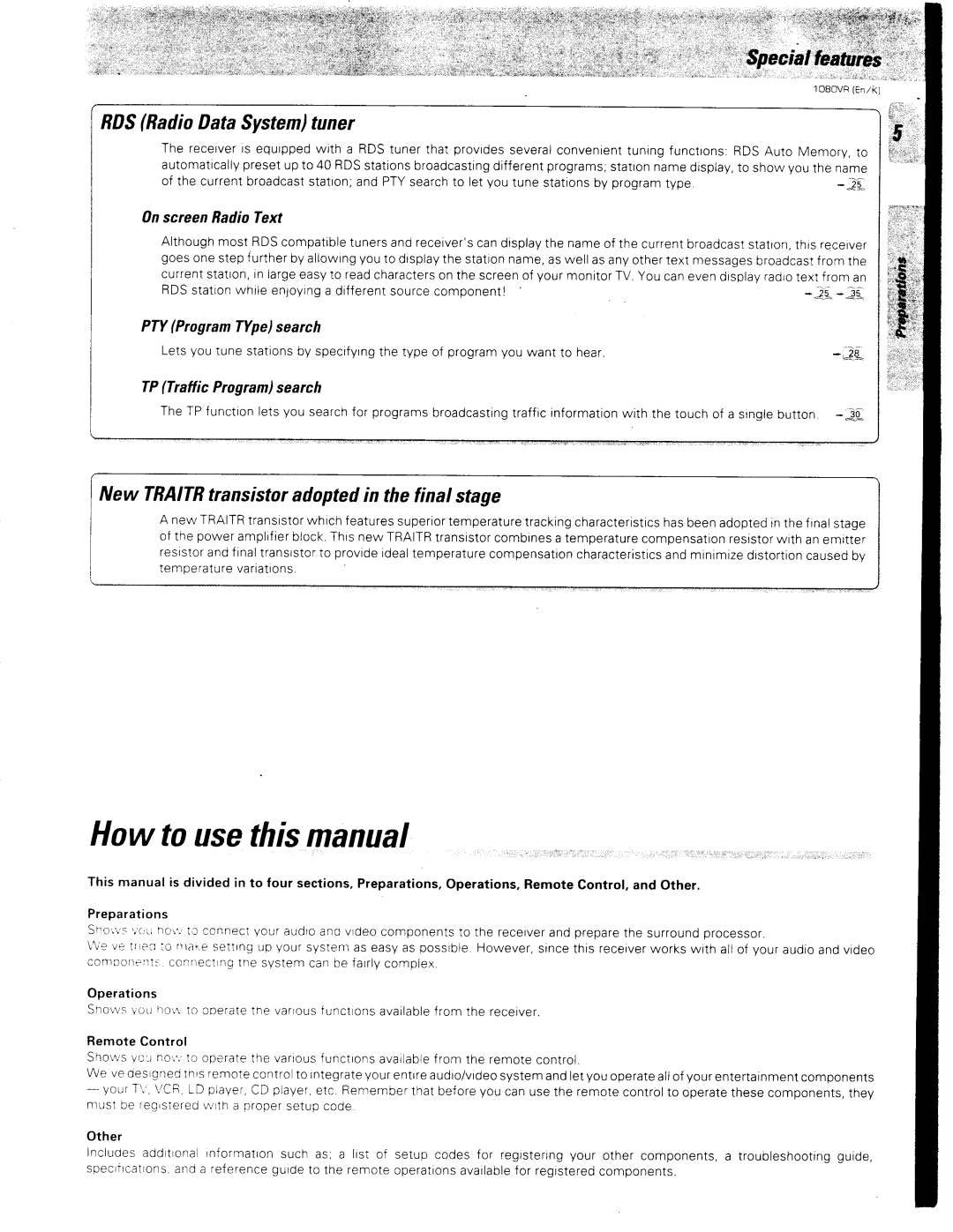 Kenwood 1080VR manual 