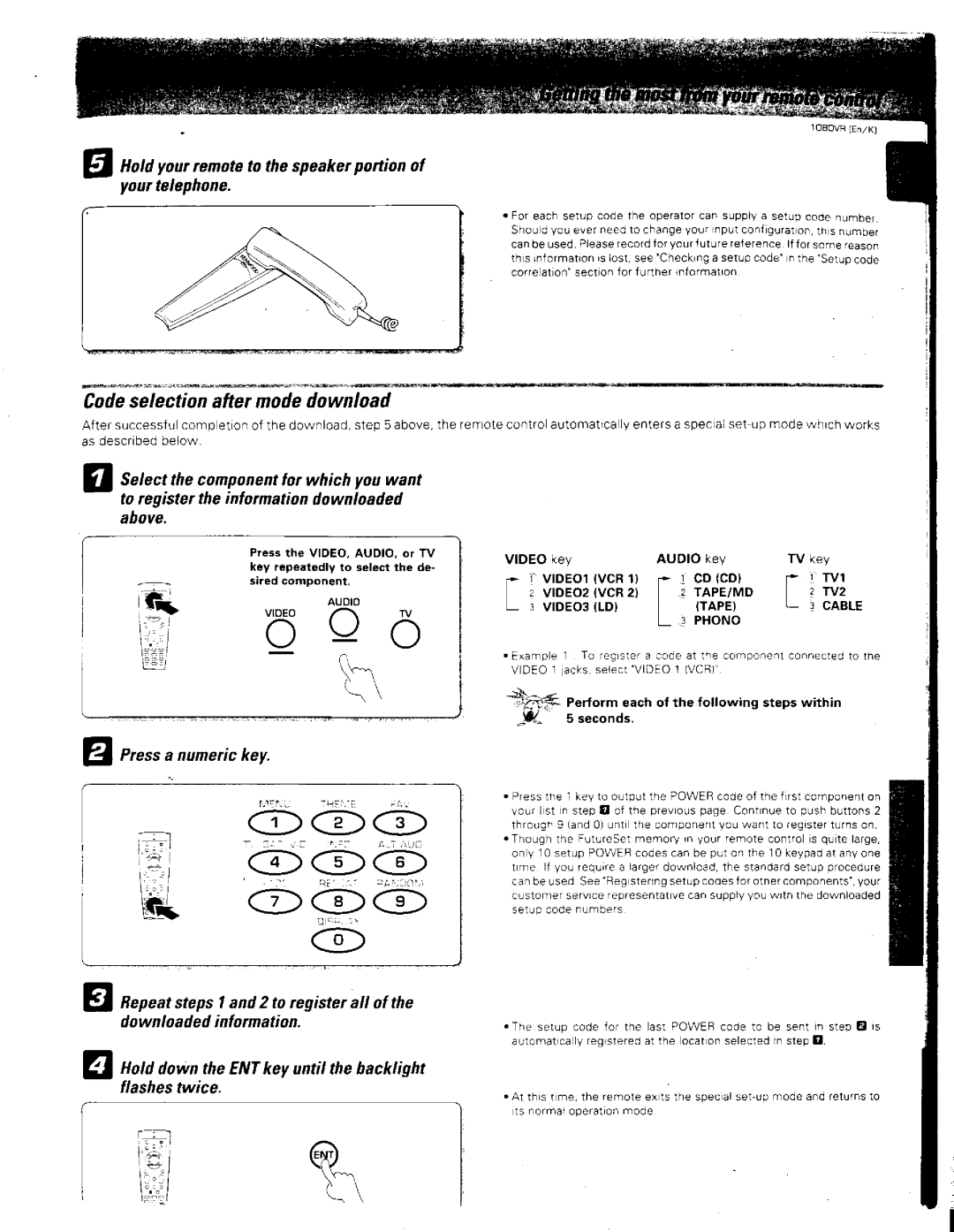 Kenwood 1080VR manual 