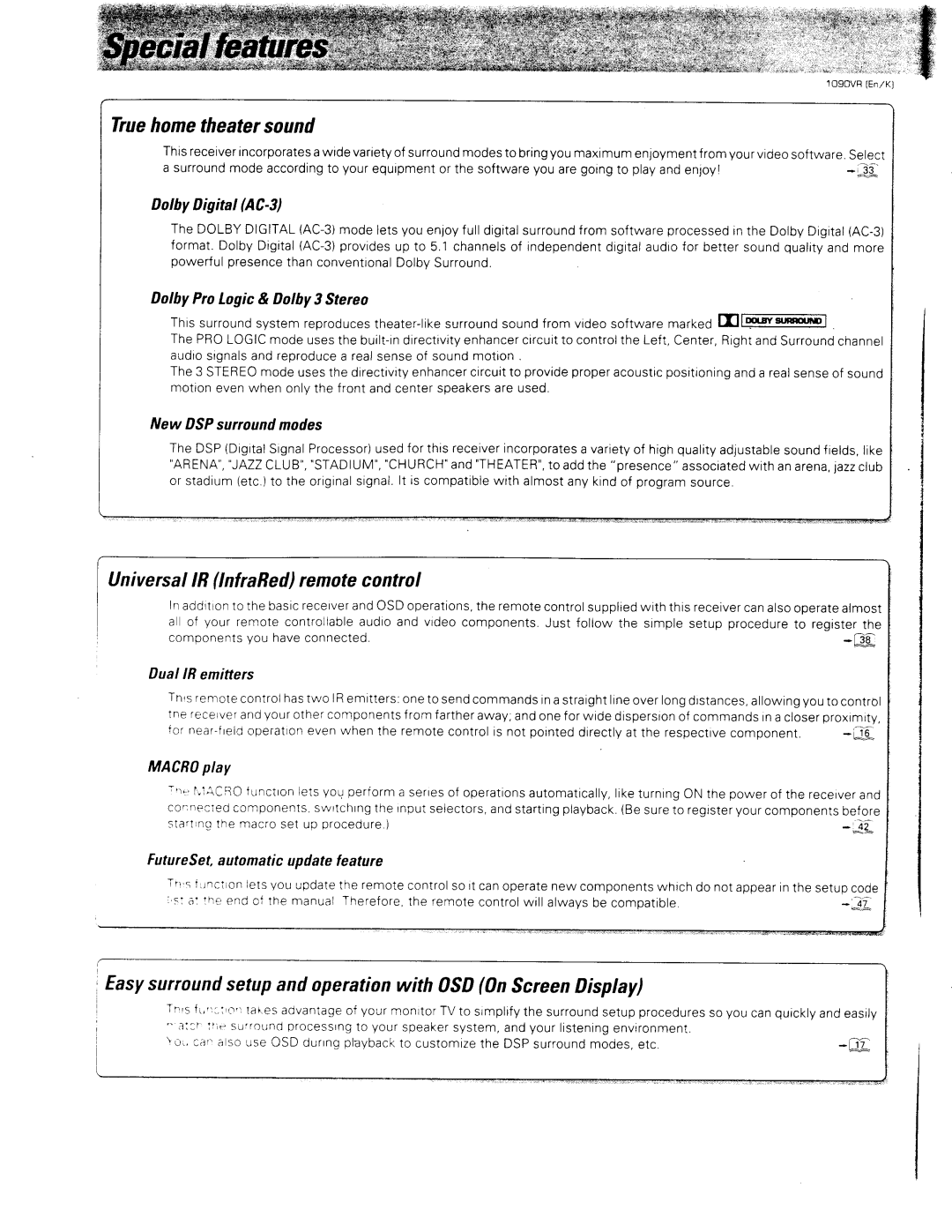 Kenwood 1090VR manual 