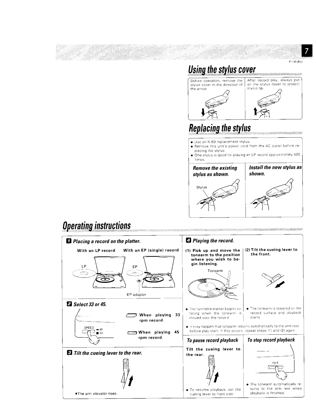 Kenwood 110 manual 