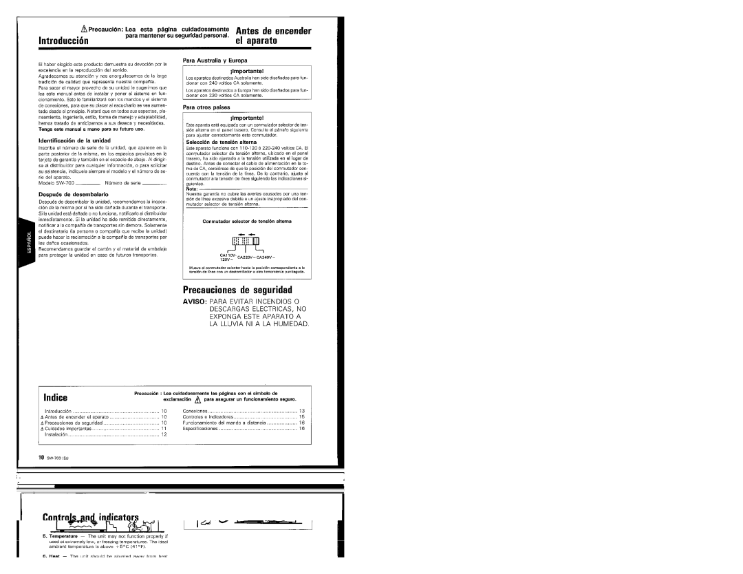 Kenwood SW-700, 368, Speaker manual 