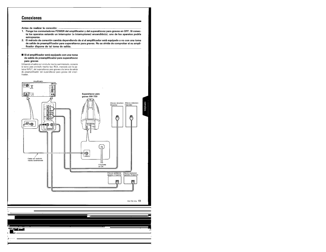 Kenwood SW-700, 368, Speaker manual 