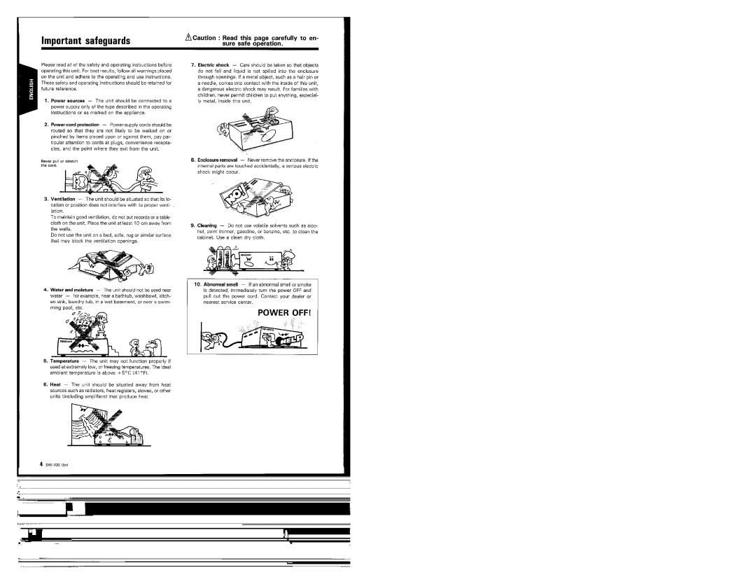 Kenwood SW-700, 368, Speaker manual 