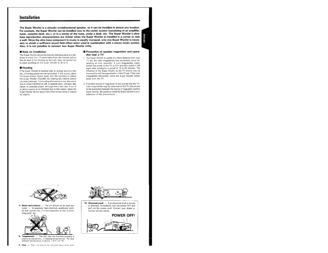 Kenwood Speaker, 368, SW-700 manual 