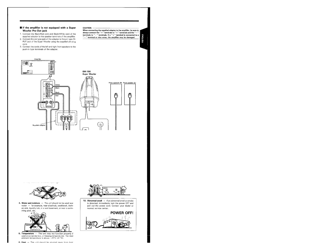 Kenwood SW-700, 368, Speaker manual 