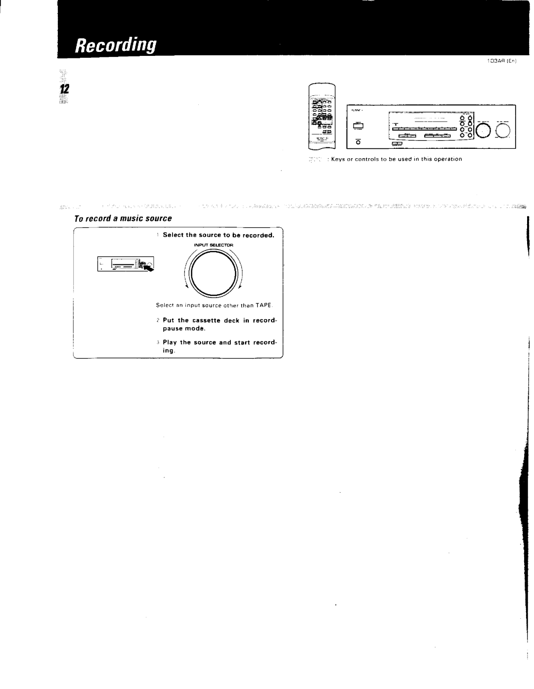 Kenwood 376, 103AR, Stereo Receiver manual 