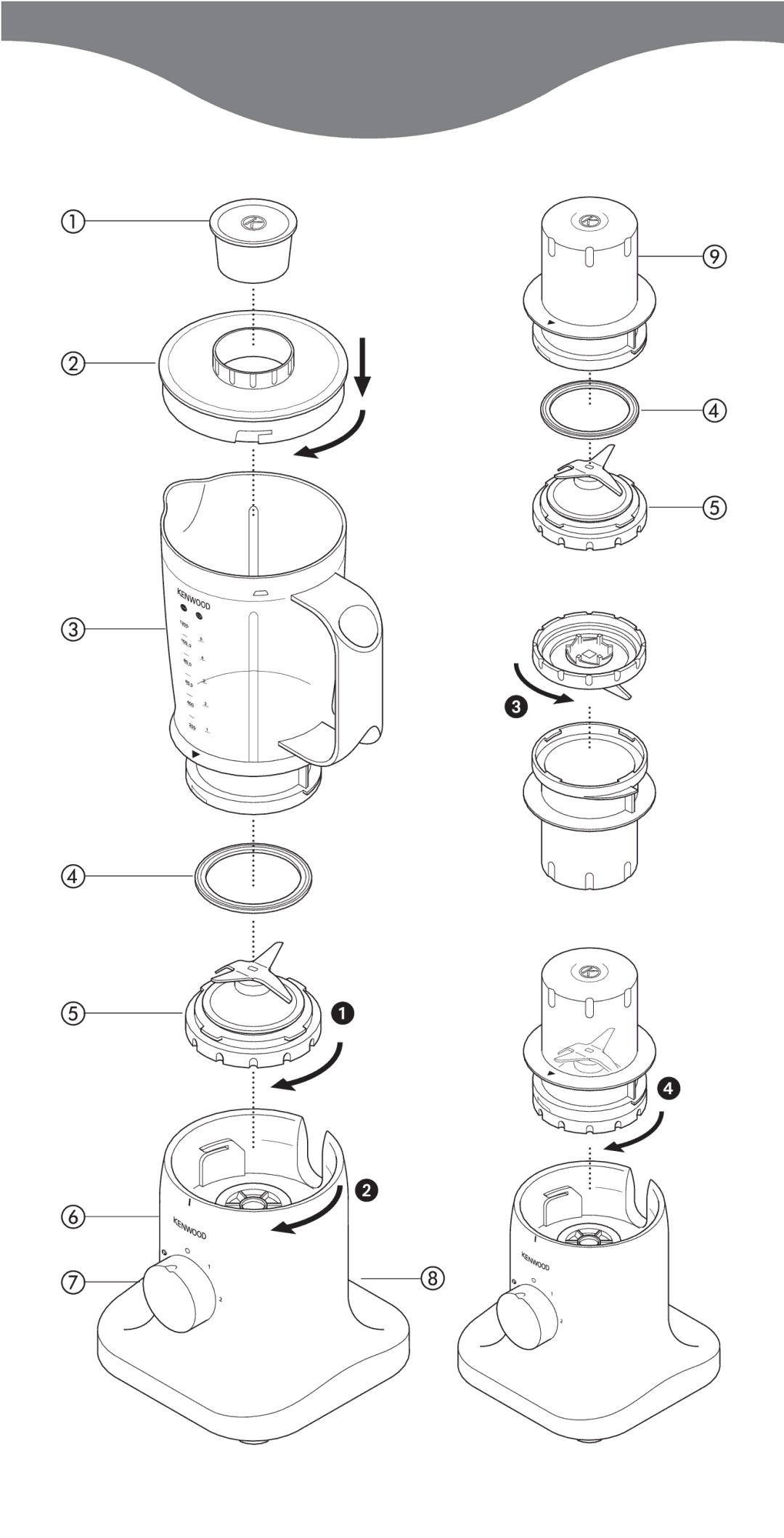 Kenwood BL380, BL370 manual 