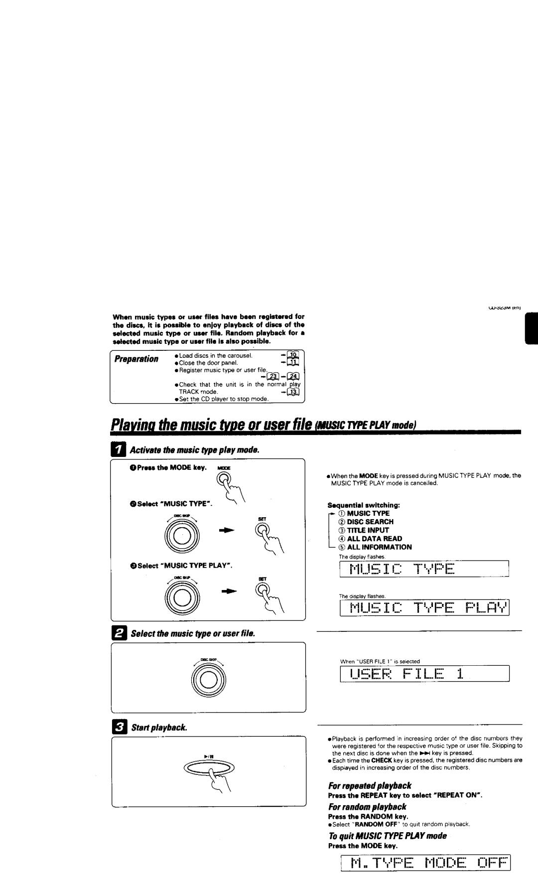 Kenwood CD-323M manual 