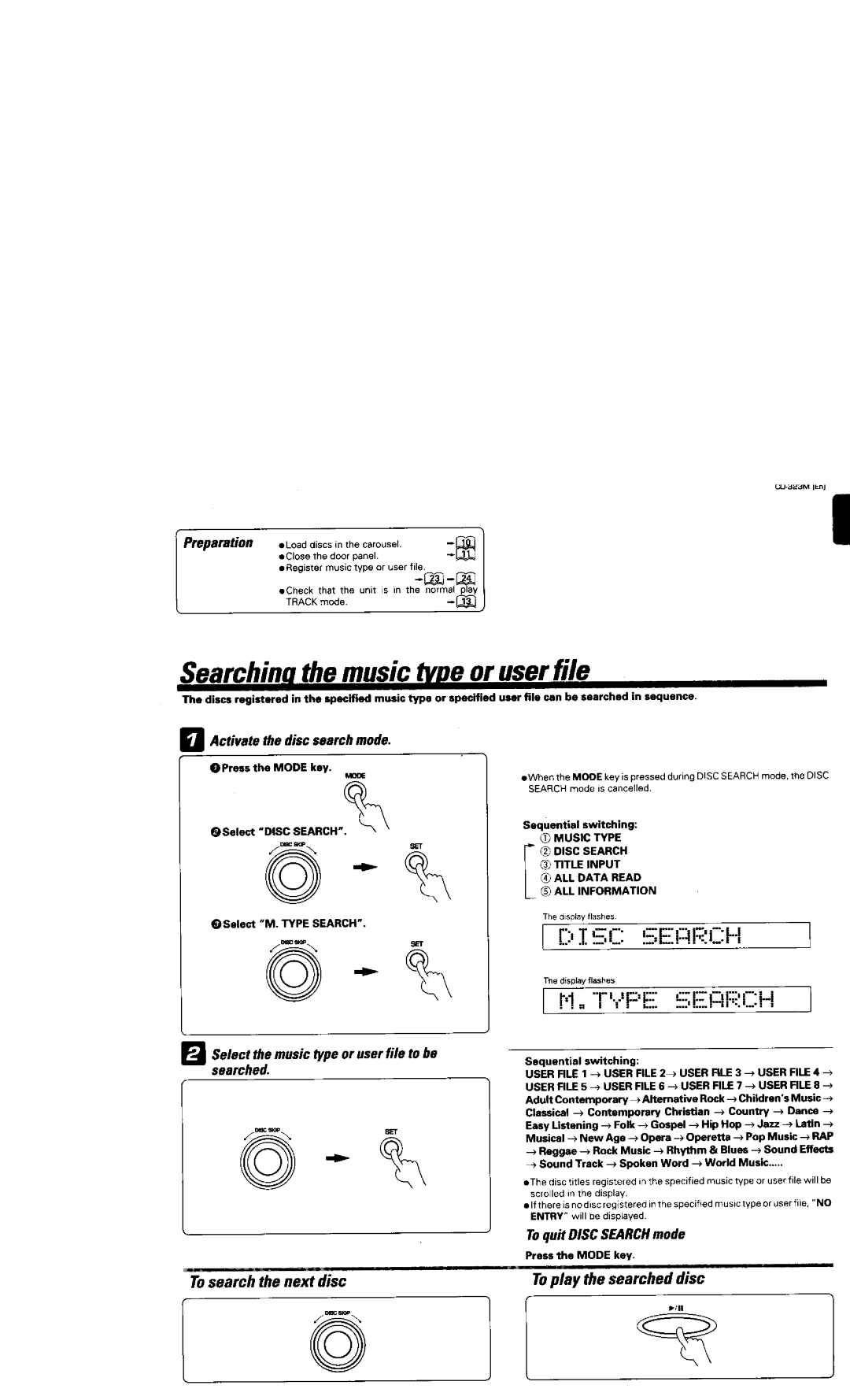 Kenwood CD-323M manual 