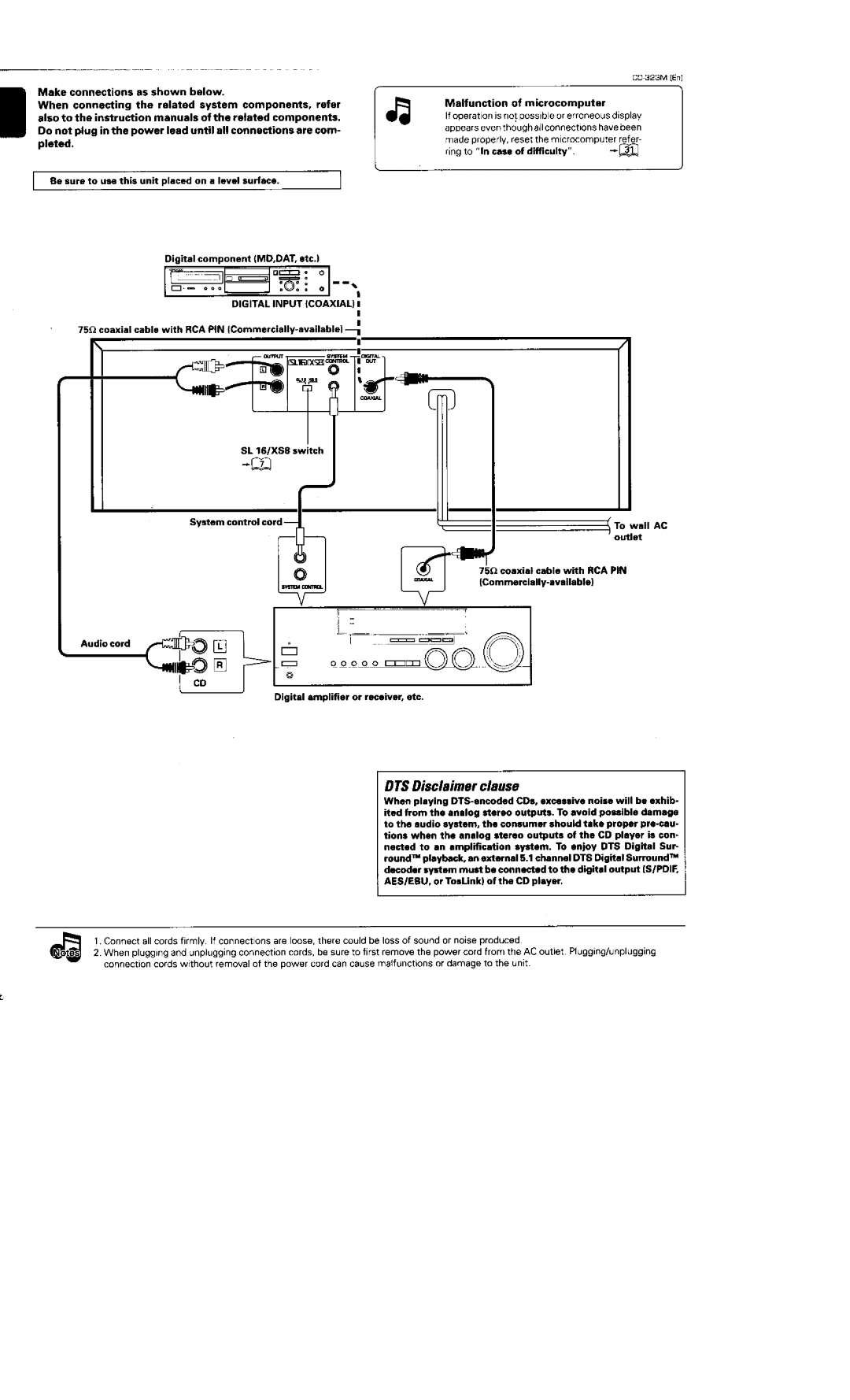 Kenwood CD-323M manual 