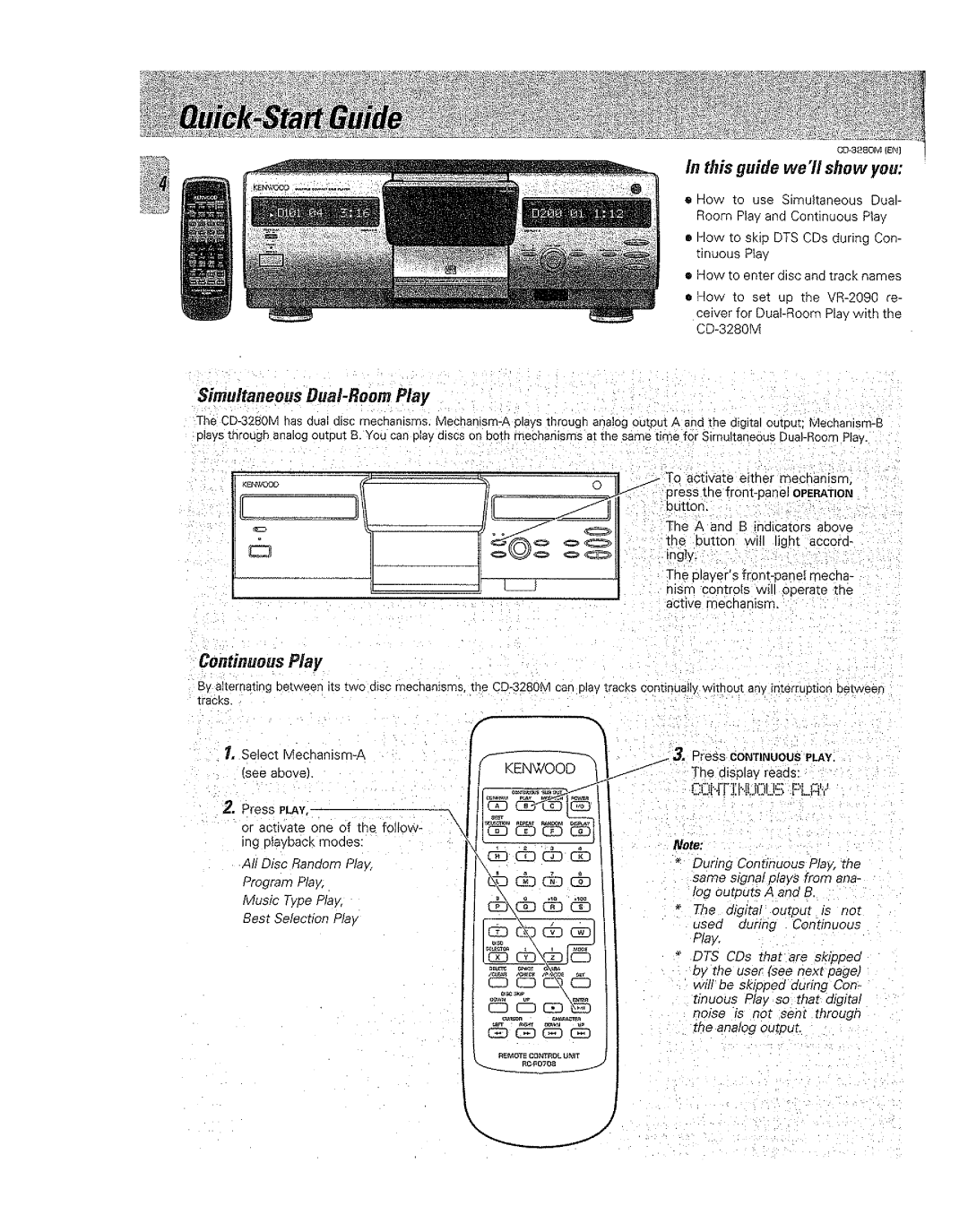 Kenwood CD-3280M manual 