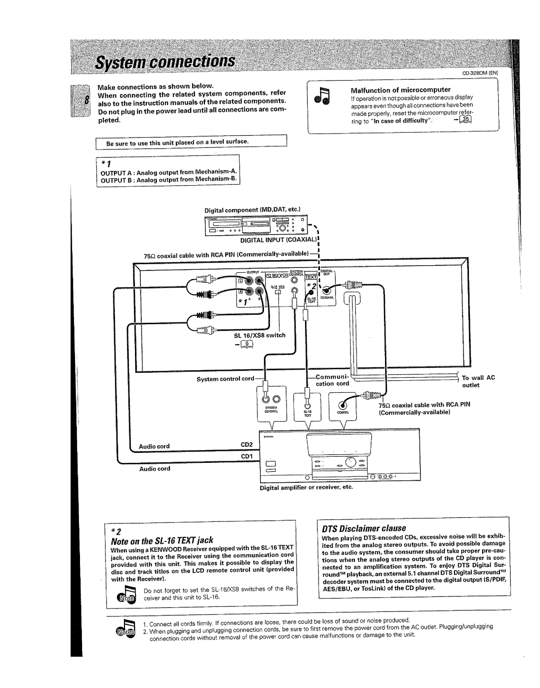 Kenwood CD-3280M manual 