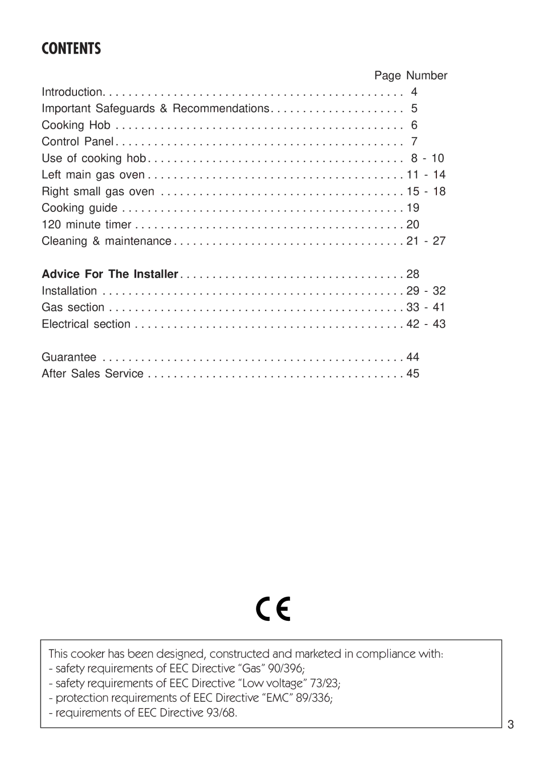 Kenwood CK 300 manual Contents 